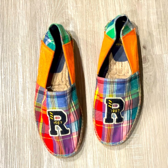 Polo Ralph Lauren Other - Polo Ralph Lauren Rugby Madras Espadrilles